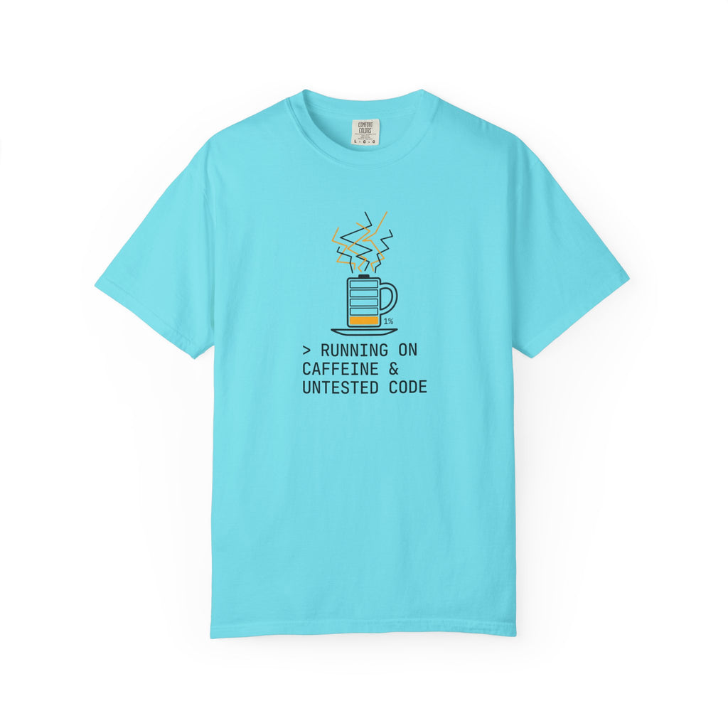 Running on Caffeine & Untested Code T-Shirt