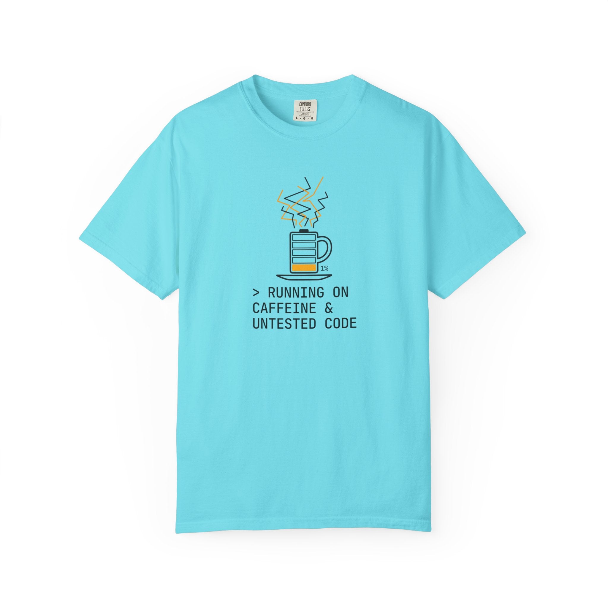 Running on Caffeine & Untested Code T-Shirt