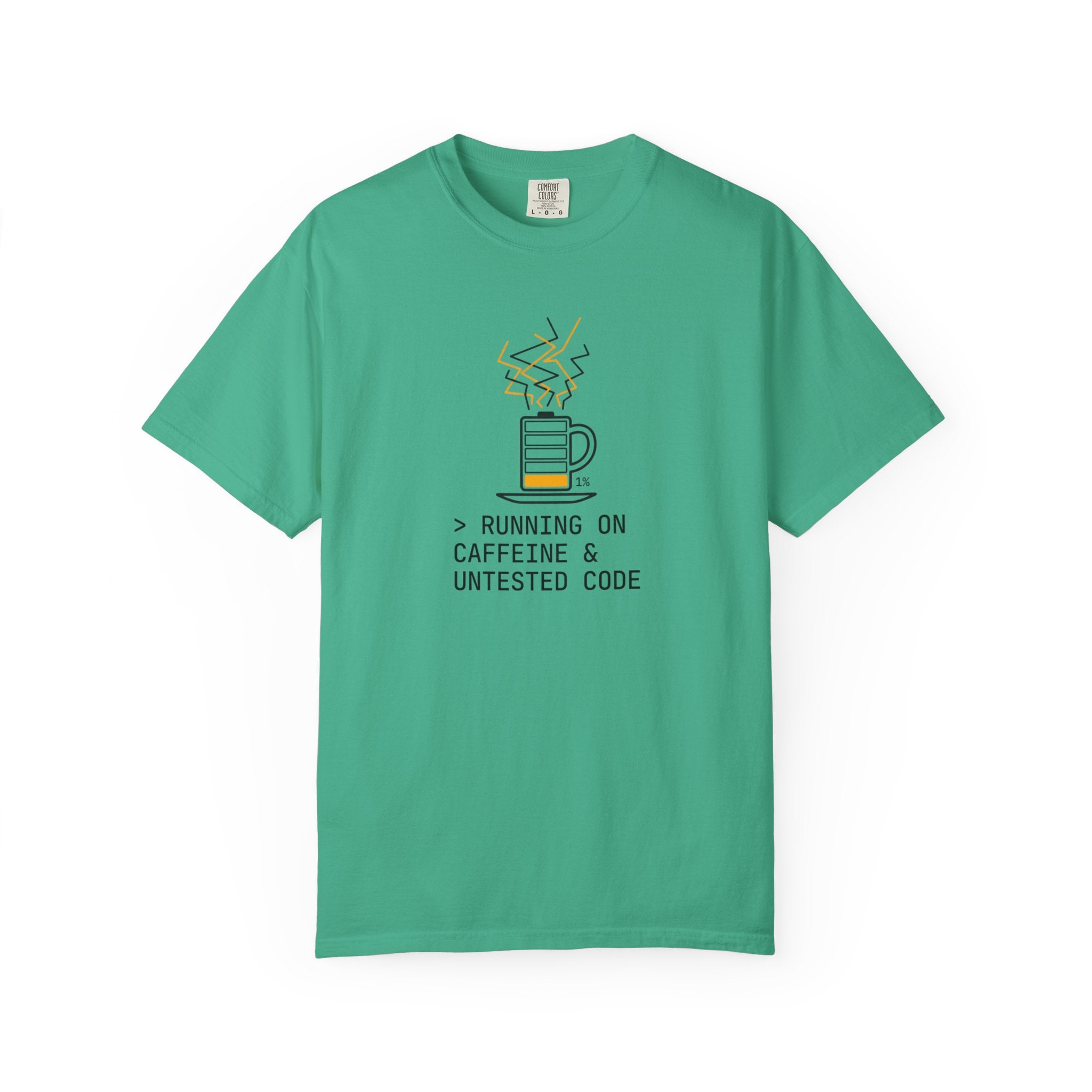 Running on Caffeine & Untested Code T-Shirt