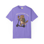 T‑Shirt — "Off to Manage Chaos" Cat on Scooter Graphic Tee