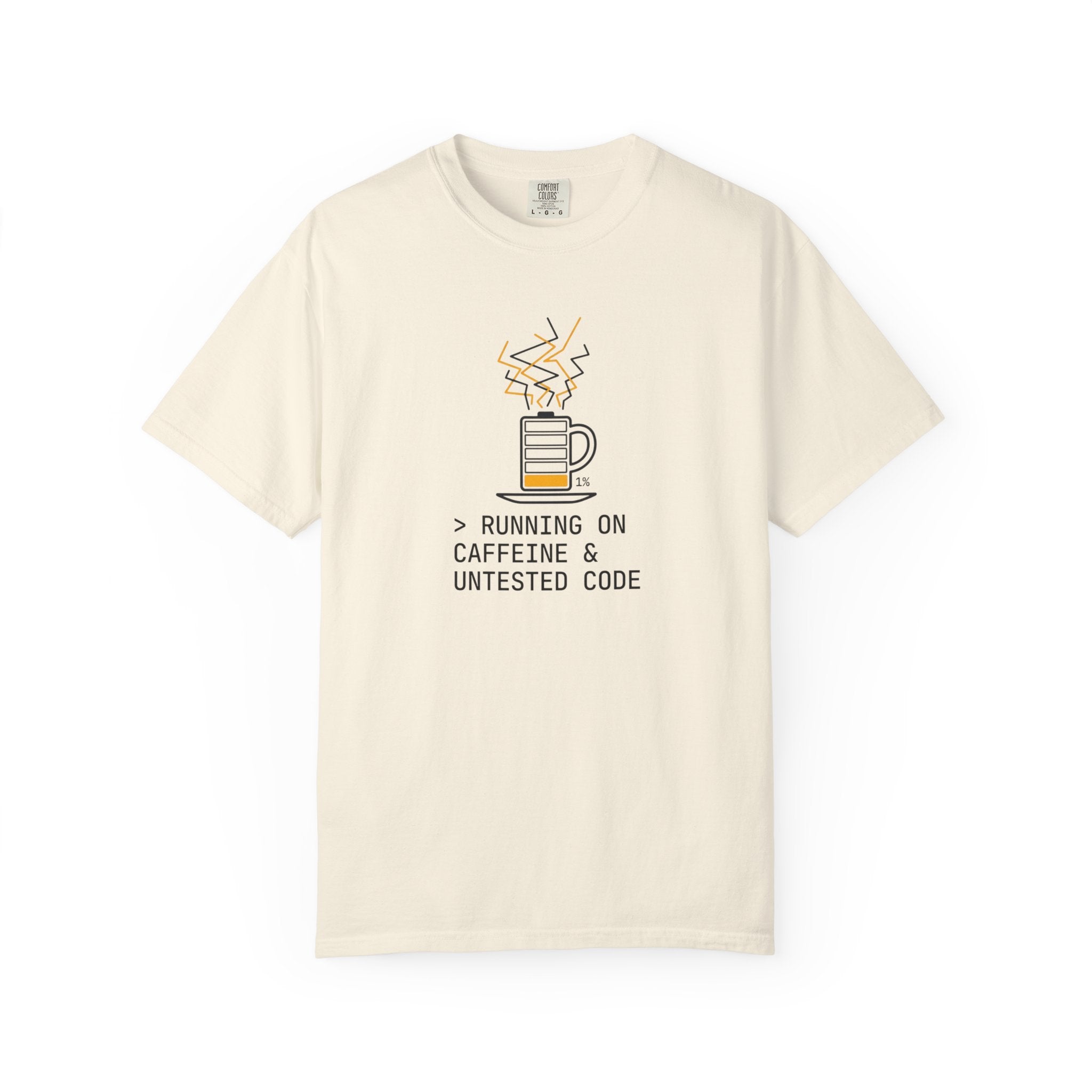 Running on Caffeine & Untested Code T-Shirt
