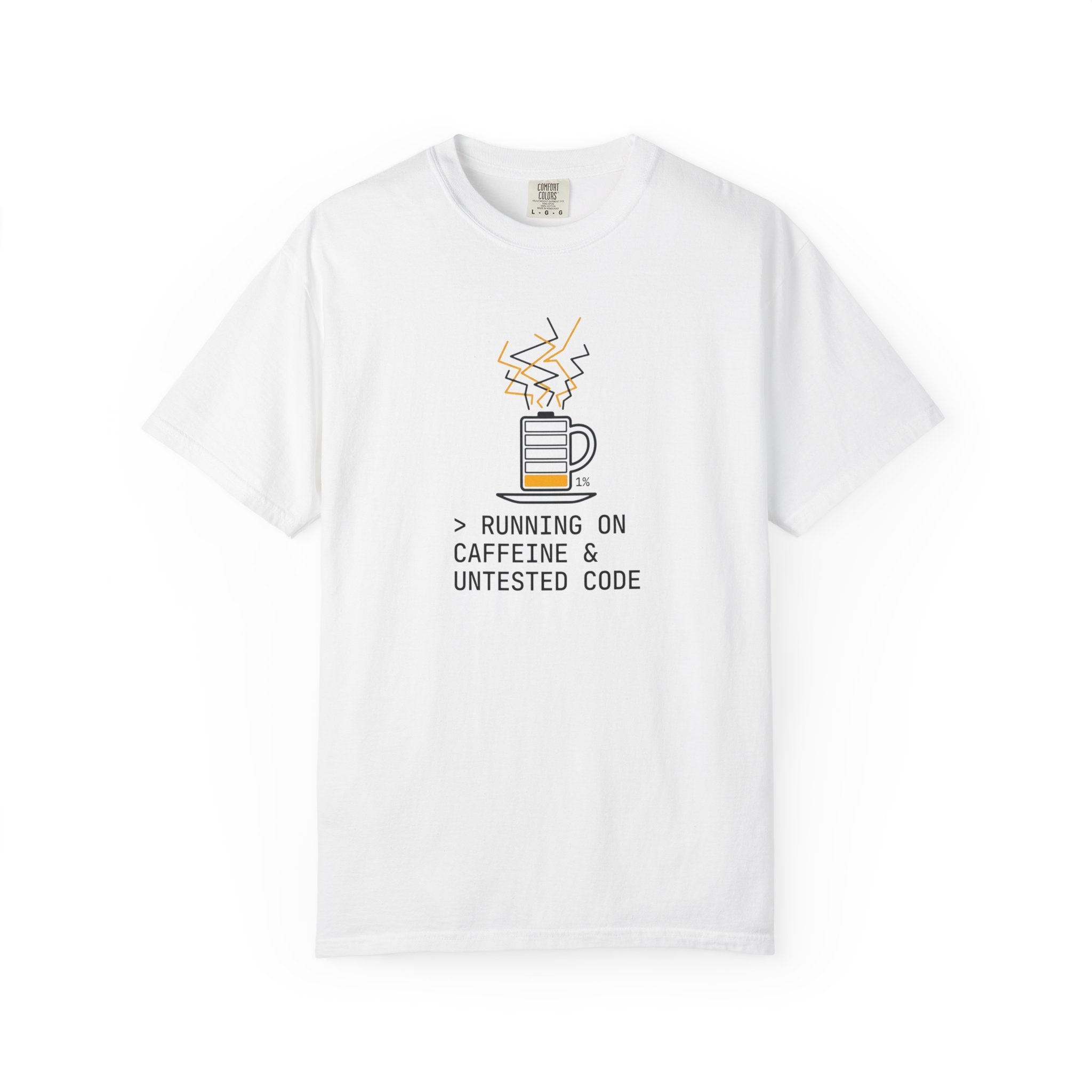 Running on Caffeine & Untested Code T-Shirt